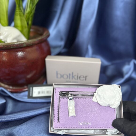 Botkier Cobble Hill Snap Wallet – Purples/White Saffiano Leather (NWT + Box) - Picture 6 of 16